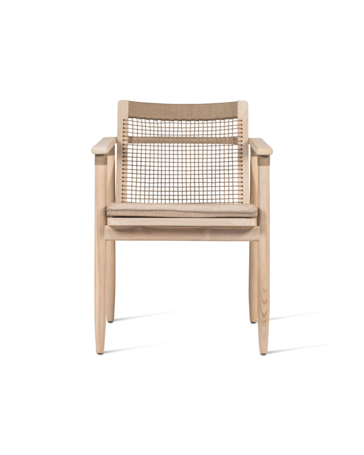 Vincent Sheppard David dining armchair – Aged teak, Grège