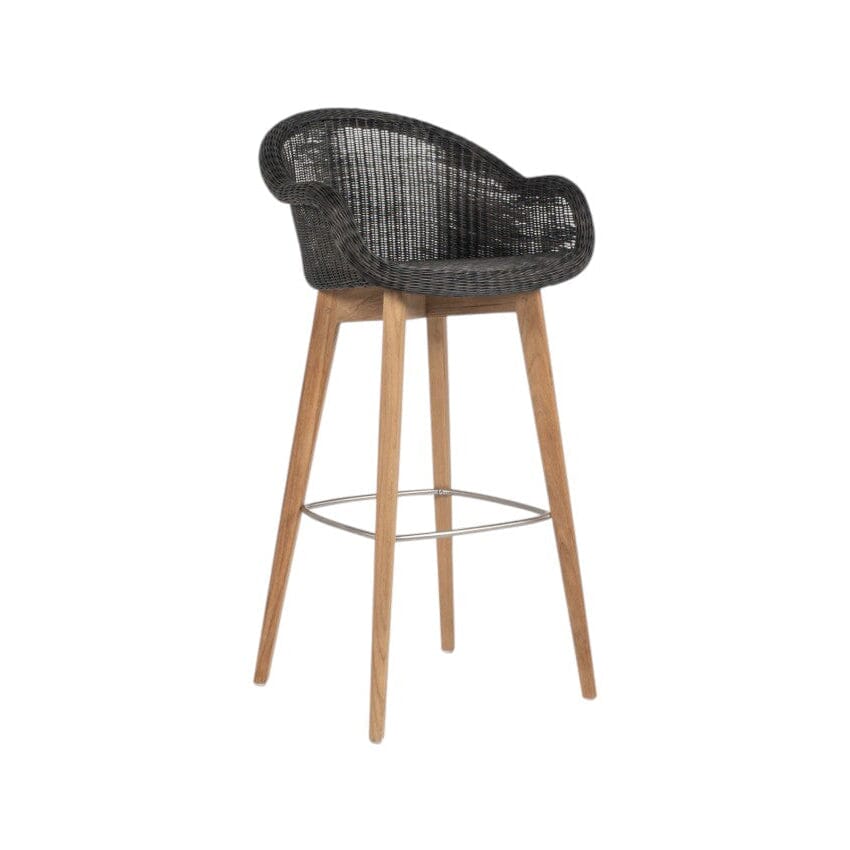 Vincent Sheppard Edgard Bar Stool Piètement Teck Teak Mocca