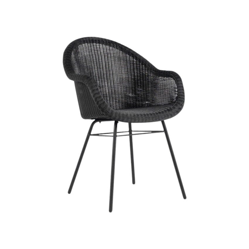 Vincent Sheppard Edgard Dining Chair Piètement acier Acier Black Black