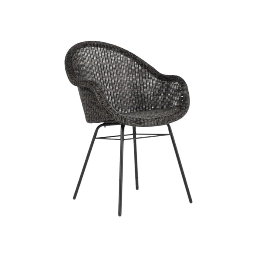 Vincent Sheppard Edgard Dining Chair Piètement acier Acier Black Mocca