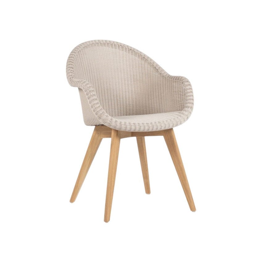 Vincent Sheppard Edgard Dining Chair Piètement Teck Teak Old Lace