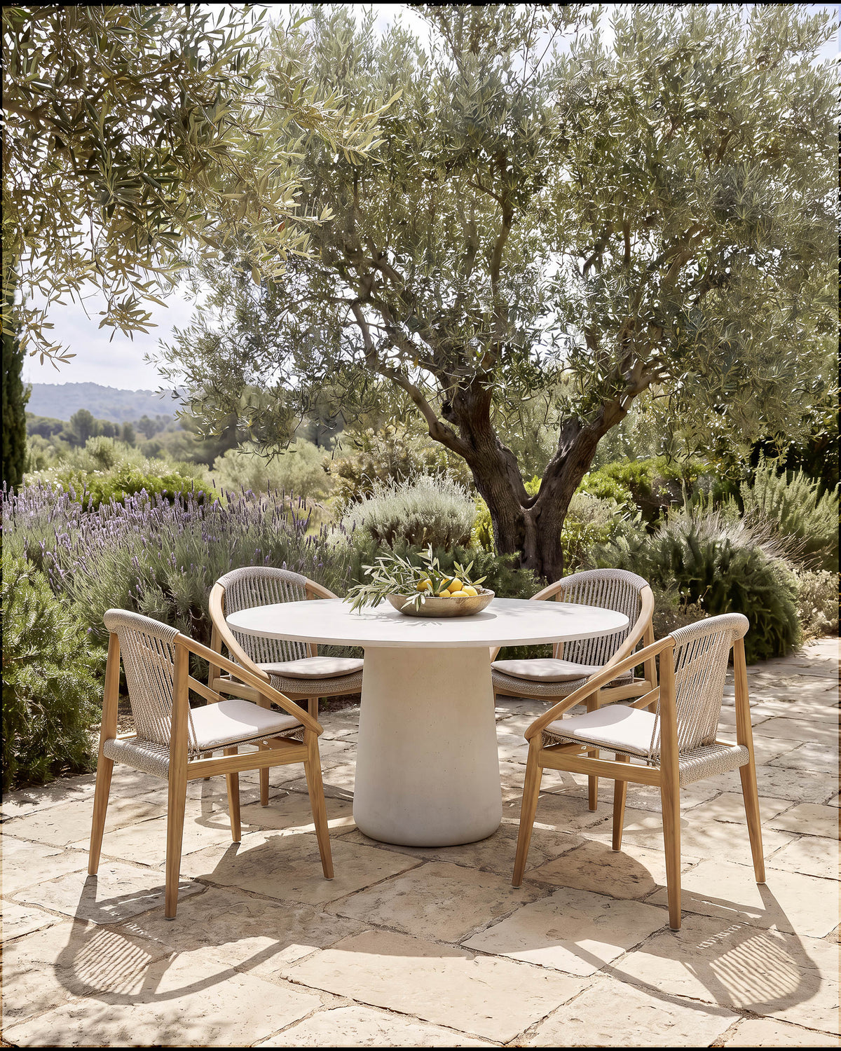 Vincent Sheppard Frida dining chair – Dune white, Untreated teak