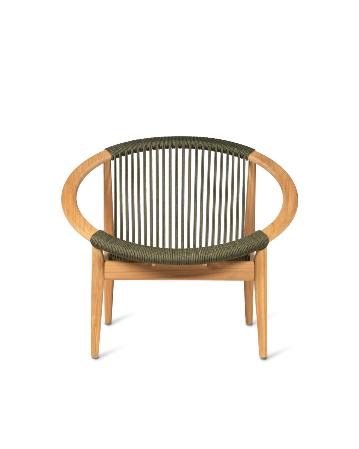 Vincent Sheppard Frida lounge chair – Untreated teak, Dark green