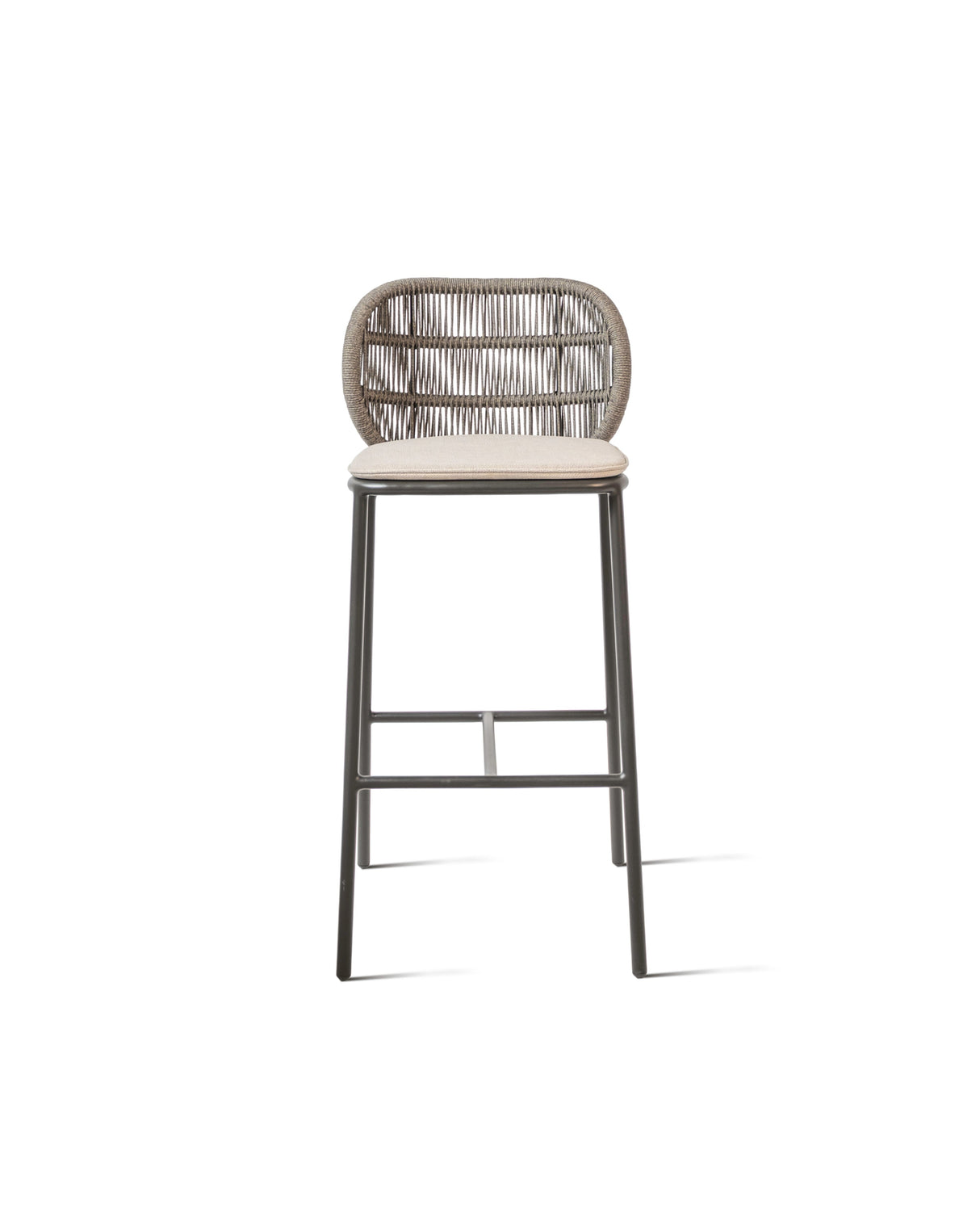Vincent Sheppard Kodo Chaise haute de bar, coussin non inclus Fossil Grey