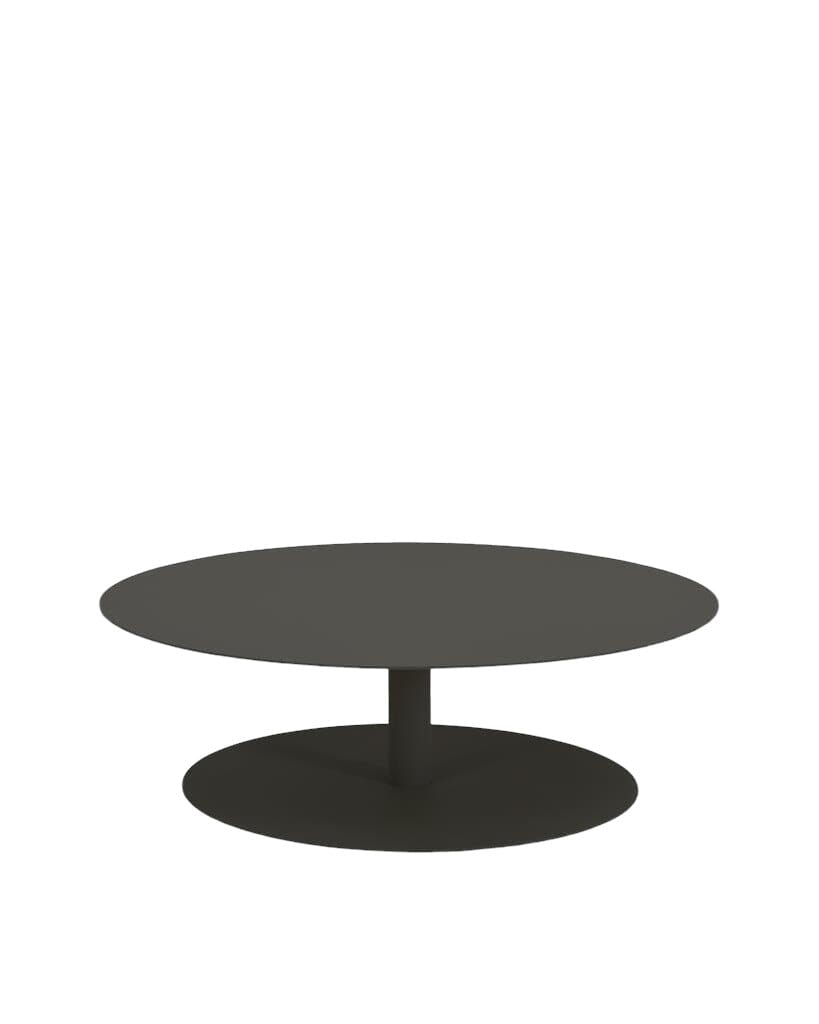 Vincent Sheppard Kodo Table basse Ø87cm Structure et plateau Fossil Grey