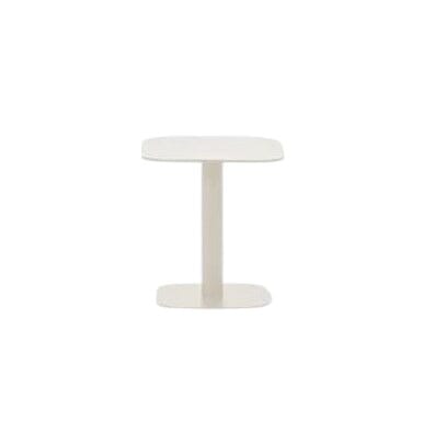 Vincent Sheppard Kodo Table d'appoint 39x39cm H:42cm Plateau Aluminium Structure Dune White + plateau Aluminium Dune white