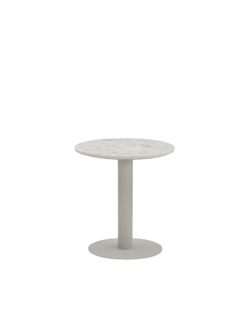 Vincent Sheppard Kodo Table d'appoint Ø40cm plateau en céramique Structure Dune white + Plateau Shards