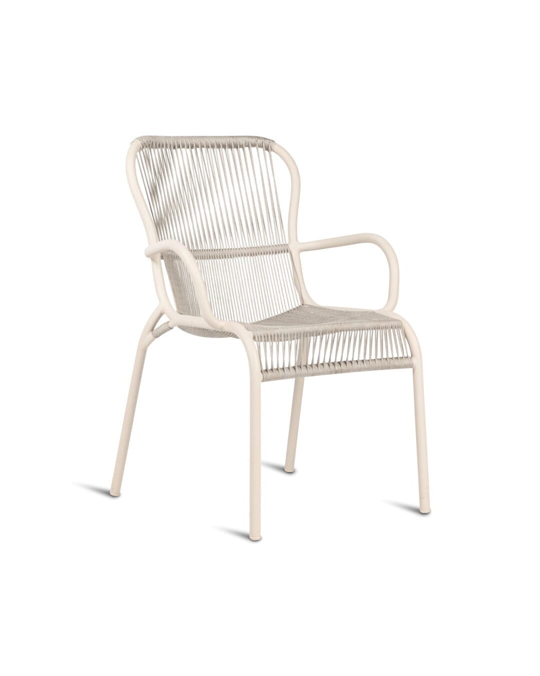 Vincent Sheppard Loop Dining Chair empilable Rope Dune White