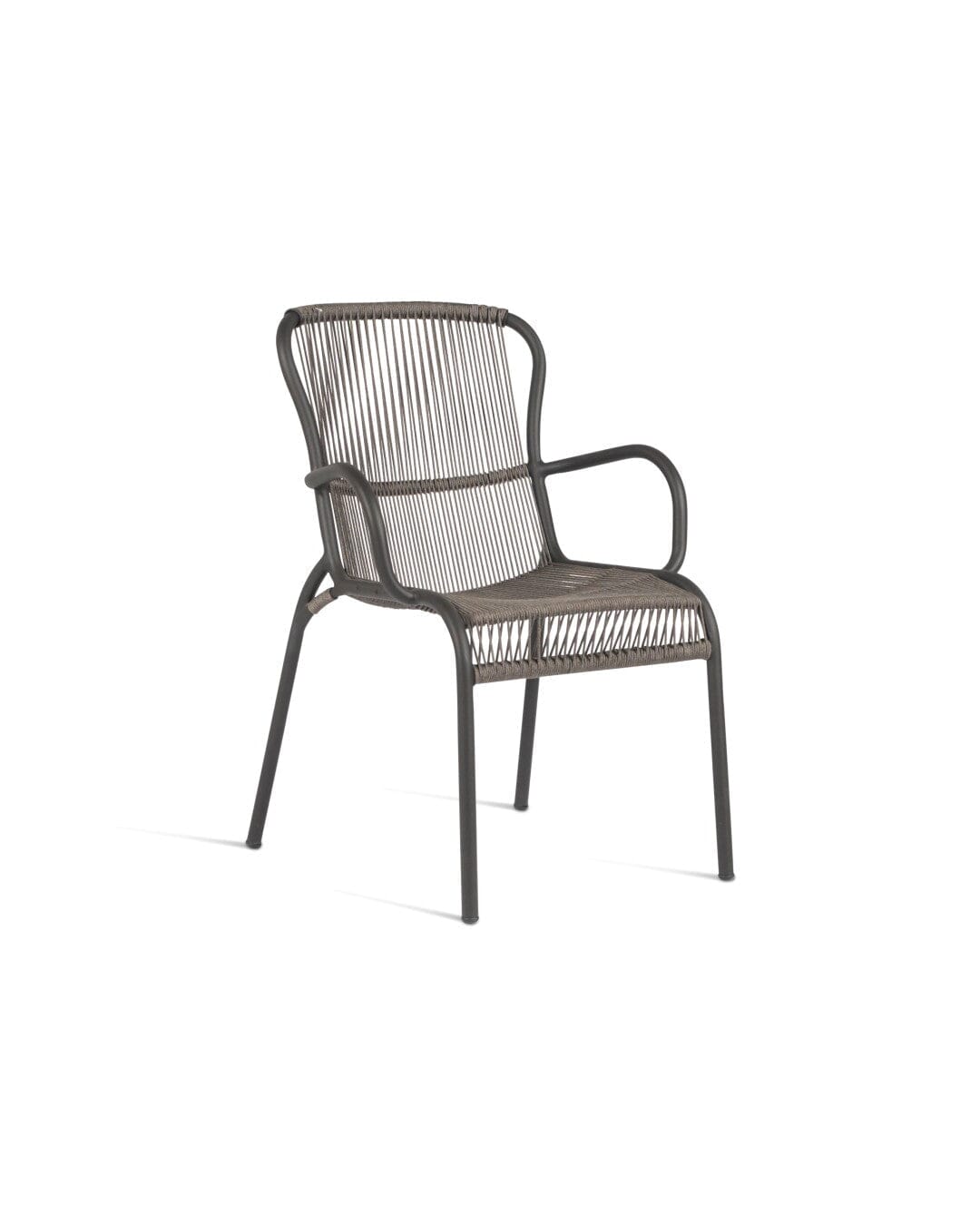 Vincent Sheppard Loop Dining Chair empilable Rope Fossil Grey