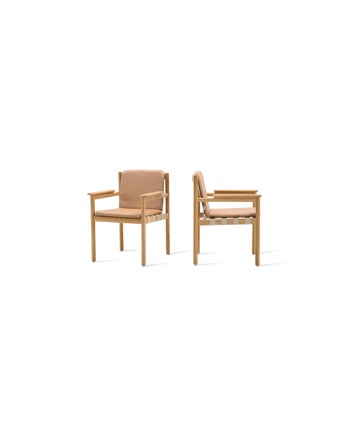 Vincent Sheppard Oda dining chair – Flax, Untreated teak