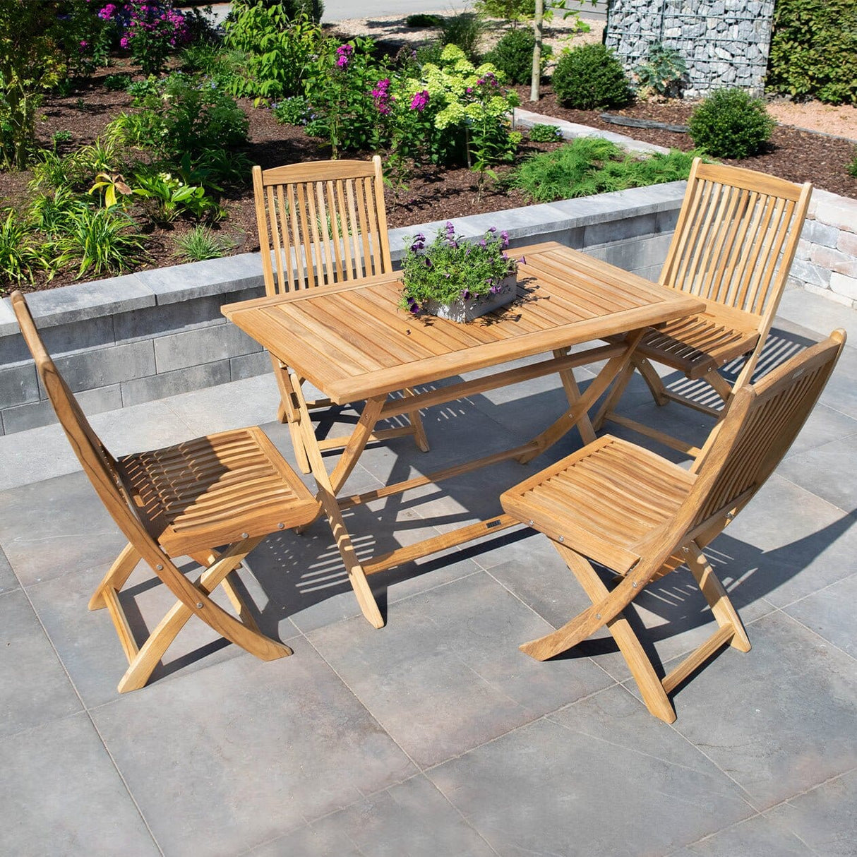 Zebra Bali Chaise pliante en teck