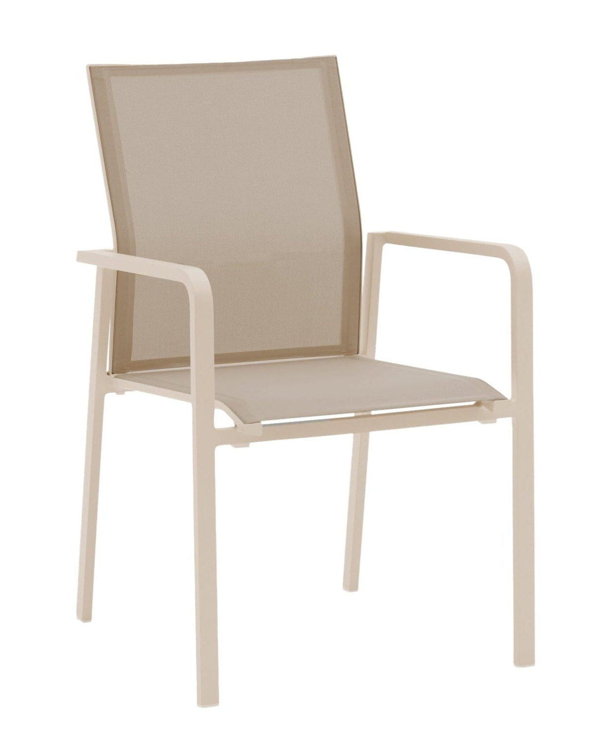 Zebra Bee Fauteuil Light Taupe / Accoudoirs alu