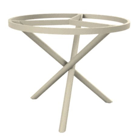 Zebra Mikado Piètement de table alu Ø 90cm pour plateaux Ø110cm