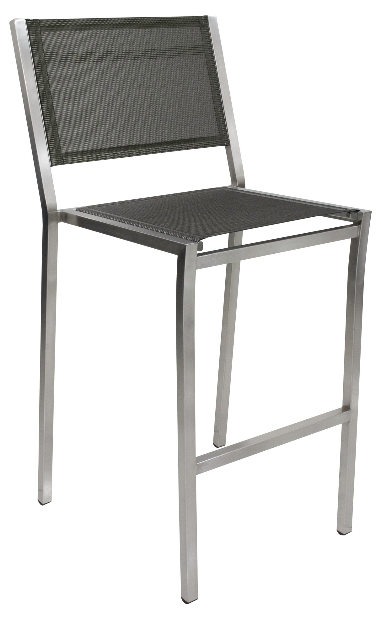 Zebra One Chaise haute de bar inox Dark Platinum