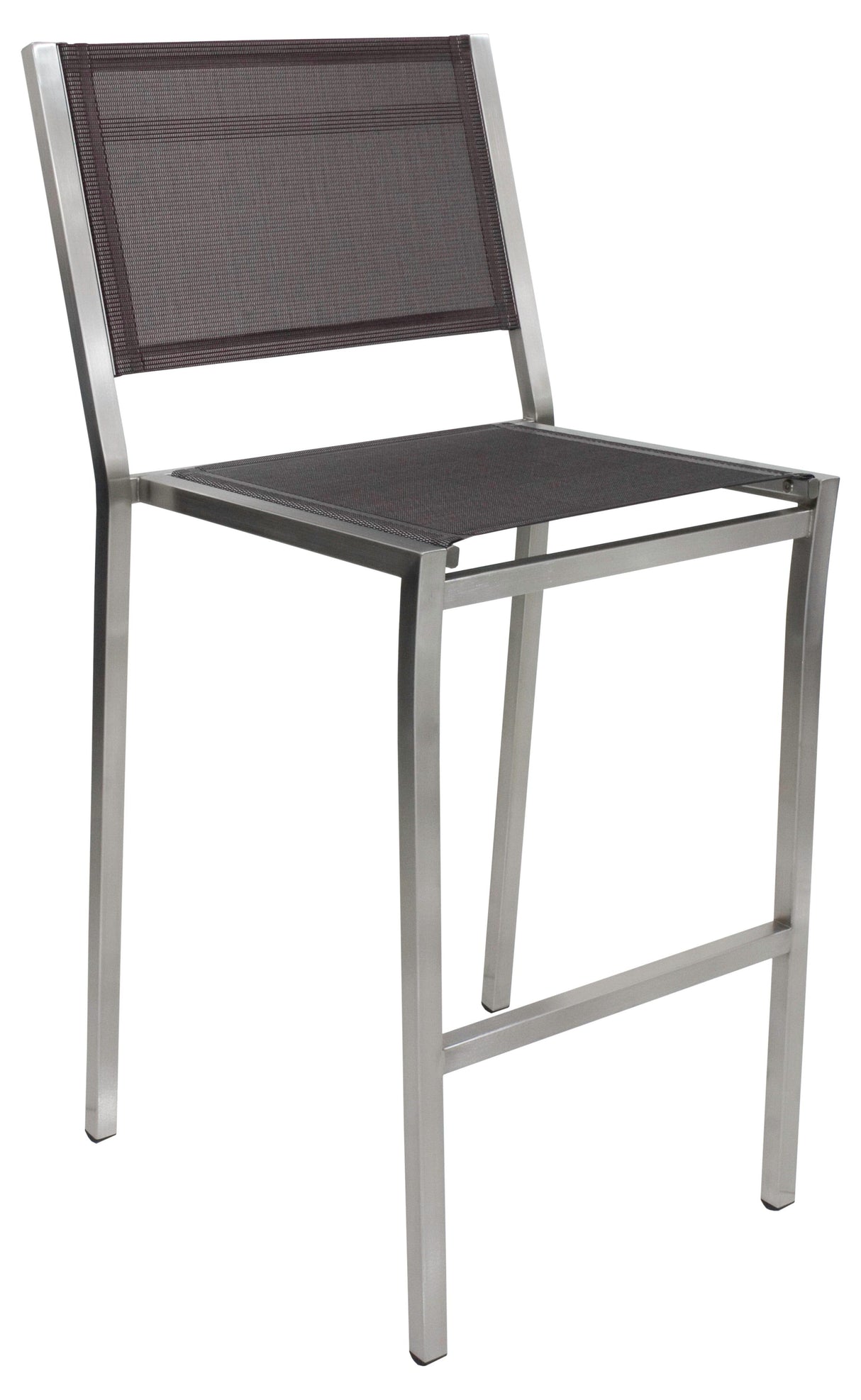 Zebra One Chaise haute de bar inox Taupe