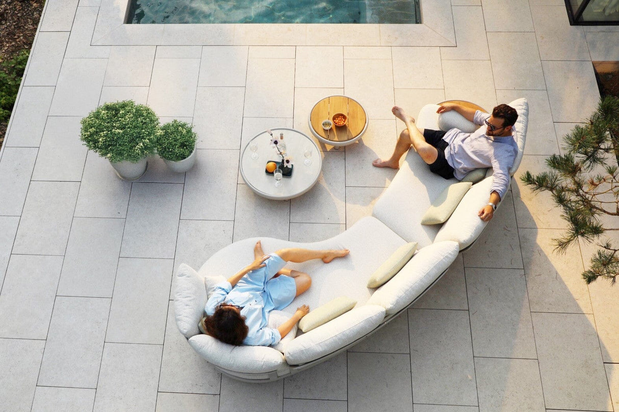 Zebra Wave Table basse céramique Ø80cm h:33cm