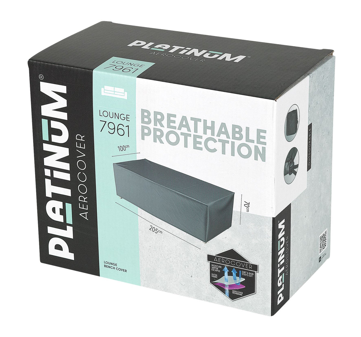 Aerocover Housse de protection pour Canapé 205x100cm H:70cm