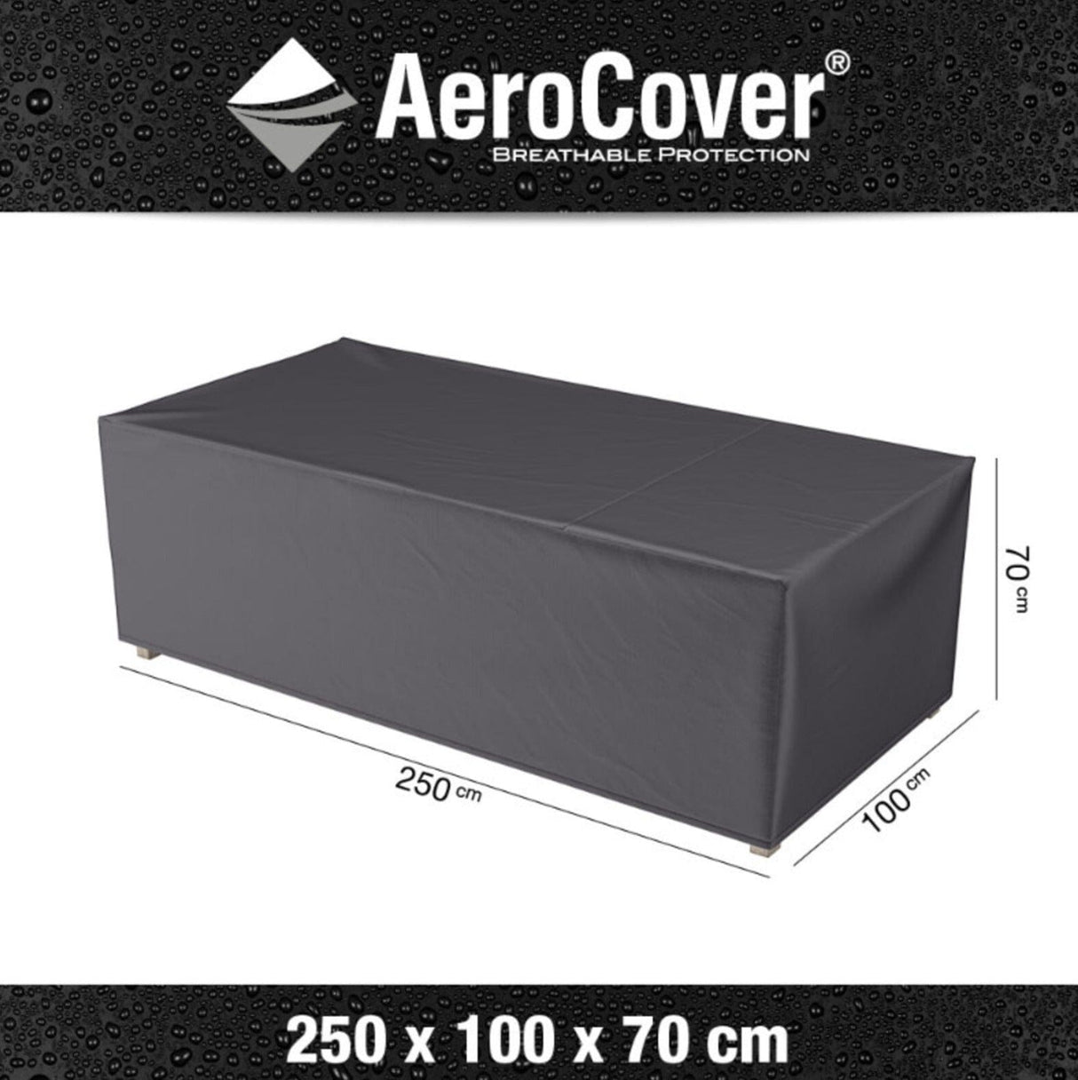 Aerocover Housse de protection pour Canapé XL 250x100cm H:70cm