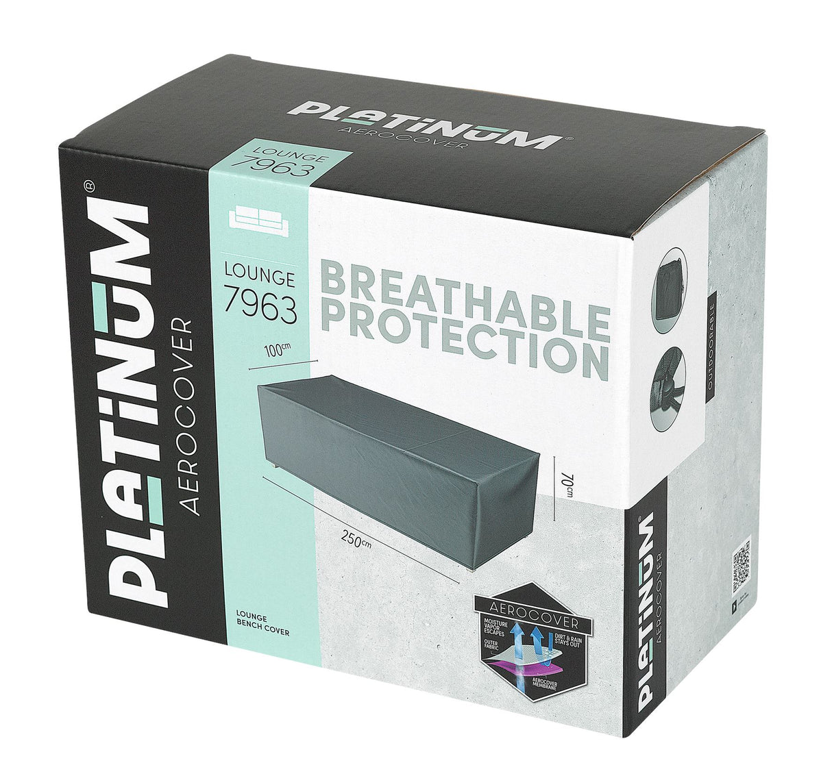 Aerocover Housse de protection pour Canapé XL 250x100cm H:70cm