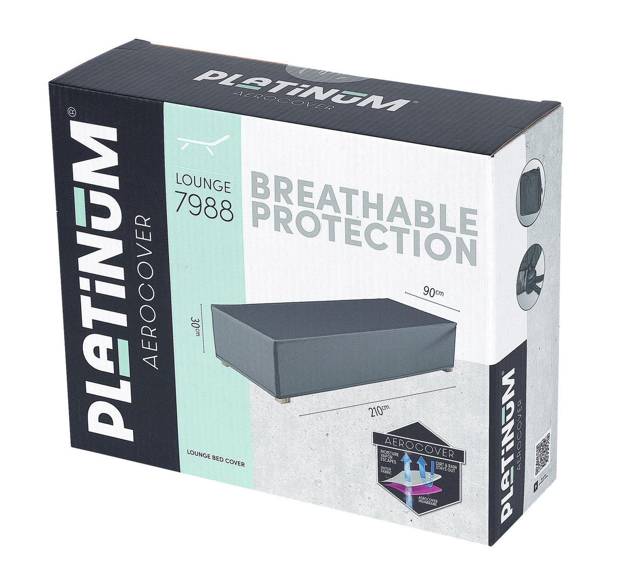 Aerocover Housse de protection pour Chaise longue 210x90cm H:30cm