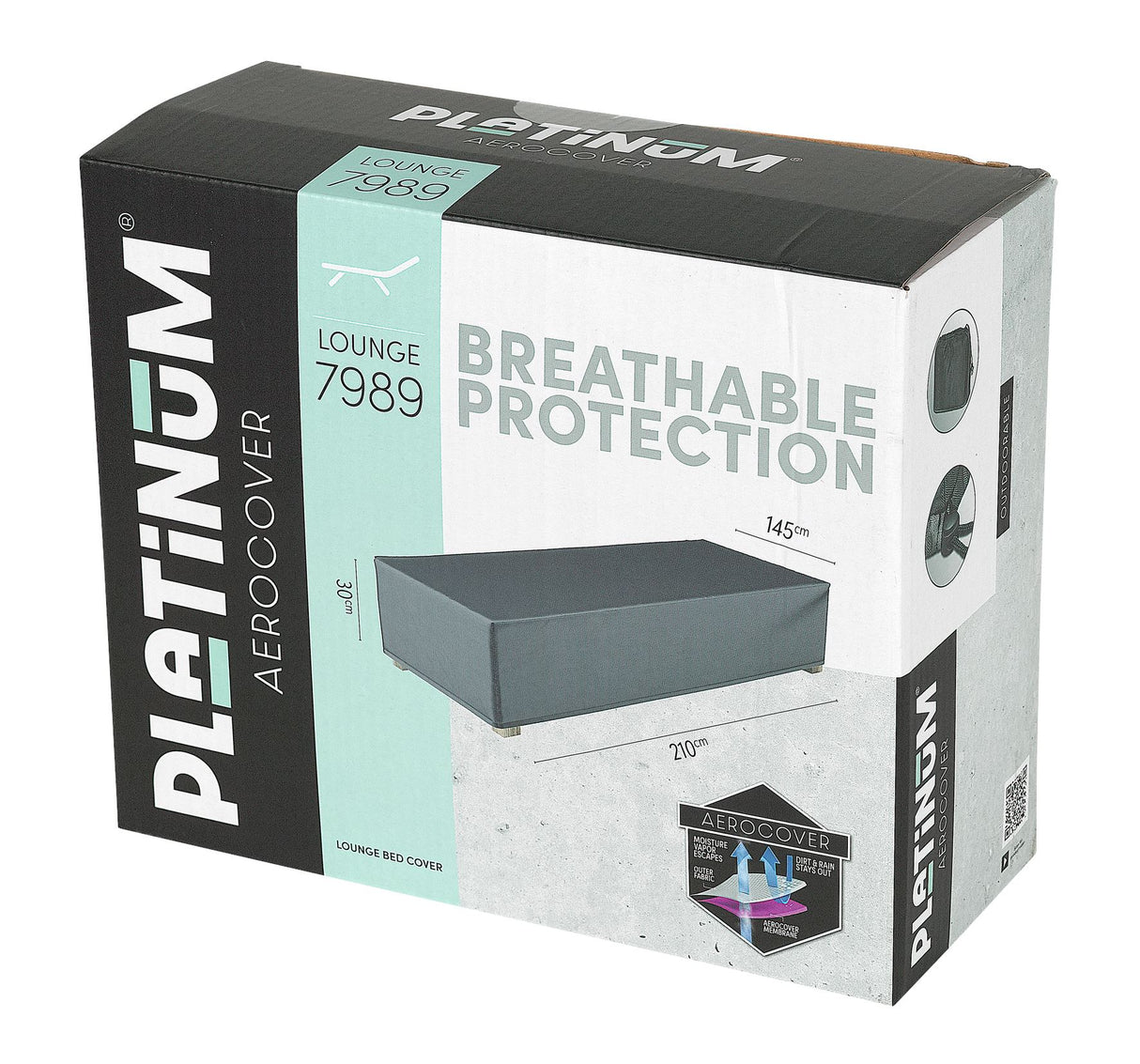 Aerocover Housse de protection pour Chaise longue large 210x145cm H:30cm