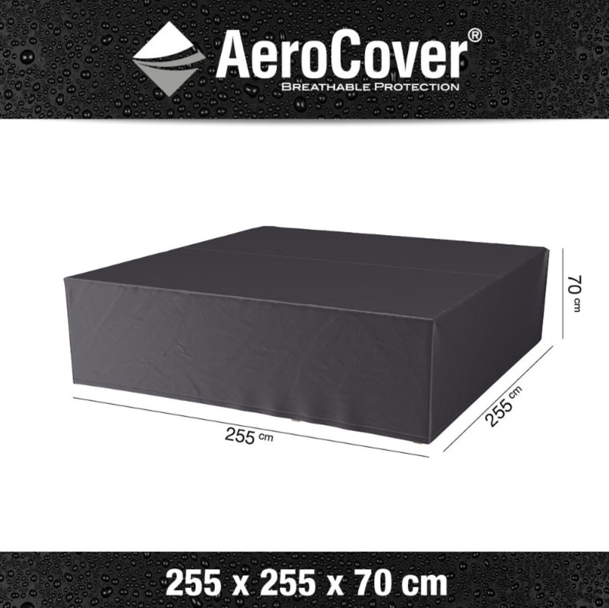 Aerocover Housse de protection pour ensemble 255x255cm H:70cm