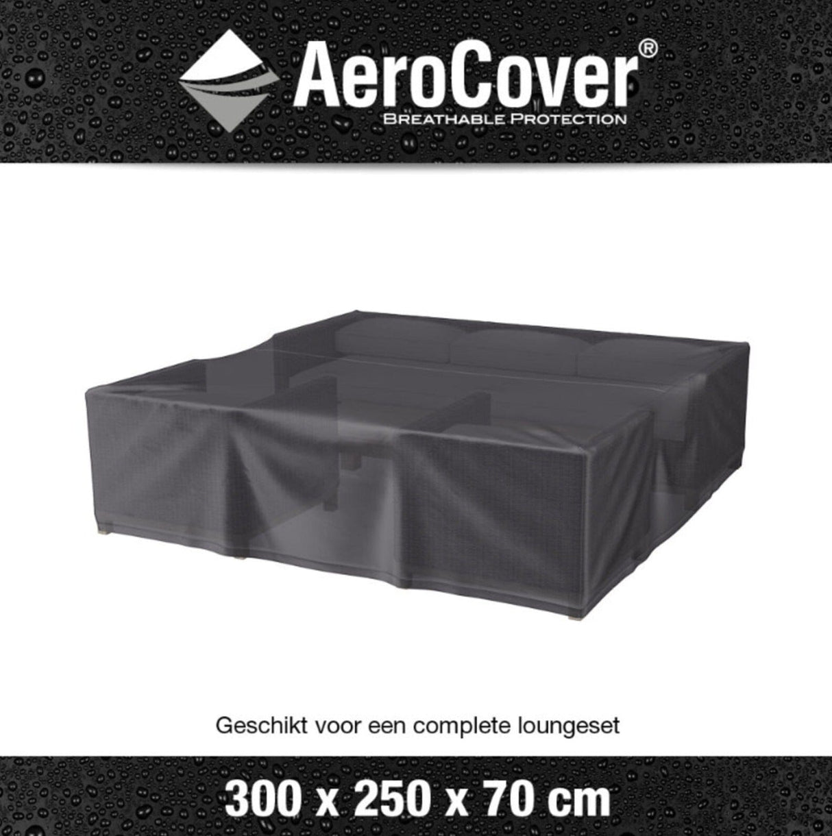 Aerocover Housse de protection pour ensemble 300x250cm H:70cm