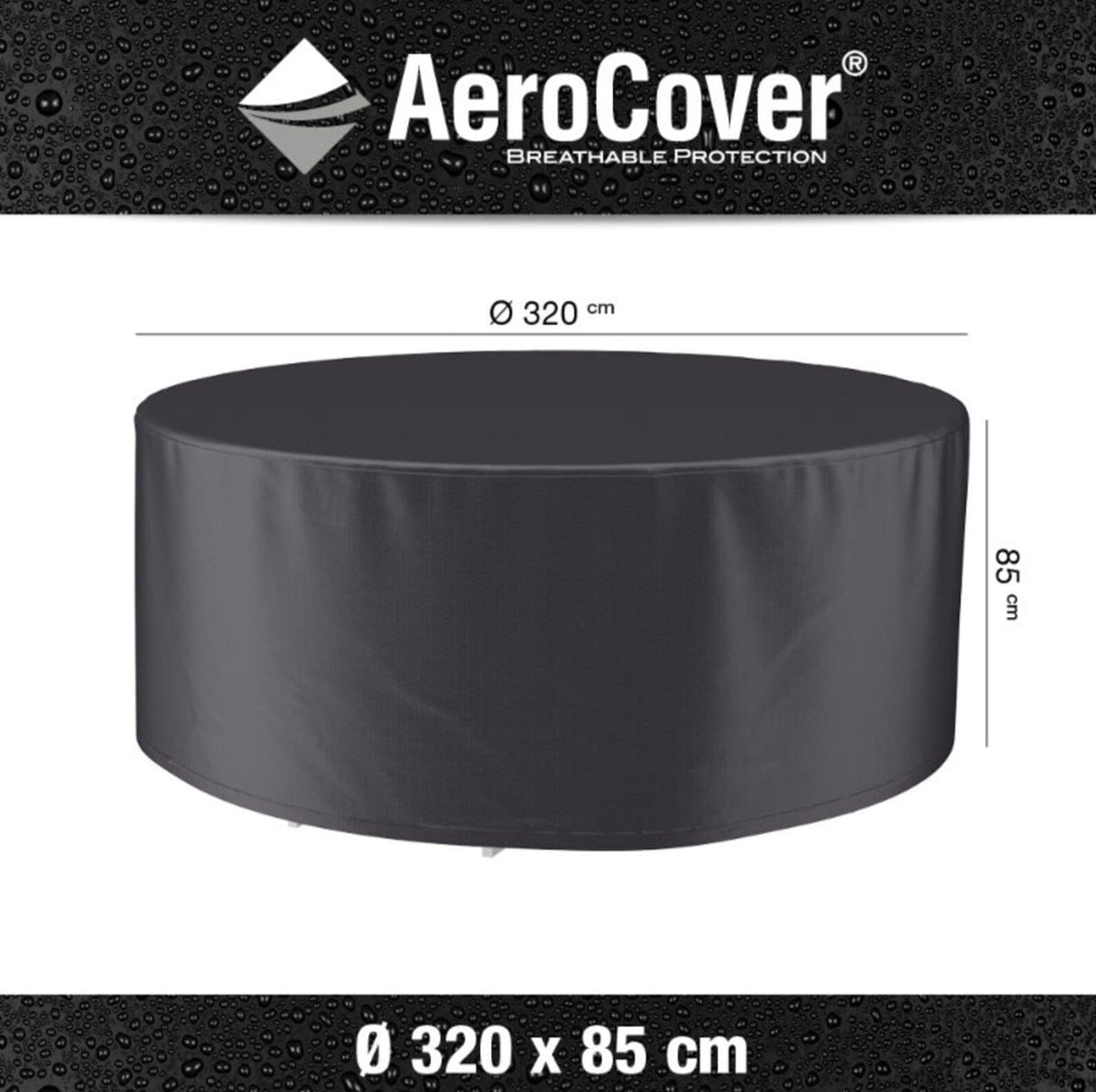 Aerocover Housse de protection pour ensemble Ø320cm H:85cm