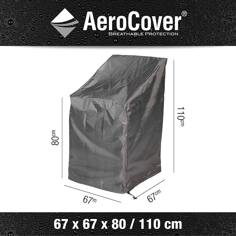Aerocover Housse de protection pour Fauteuils repas empilés 67x67cm H:80/110cm