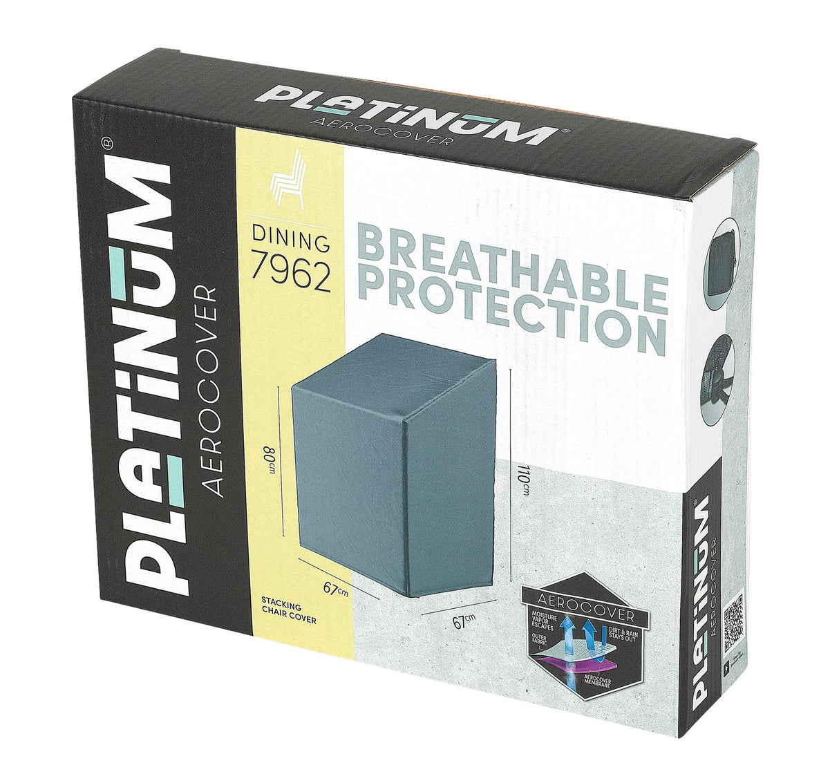 Aerocover Housse de protection pour Fauteuils repas empilés 67x67cm H:80/110cm