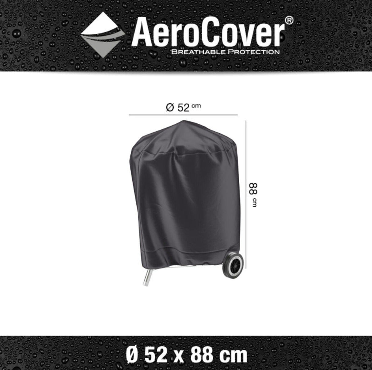 Aerocover Housse de protection pour Gril barbecue Ø52cm H:88cm