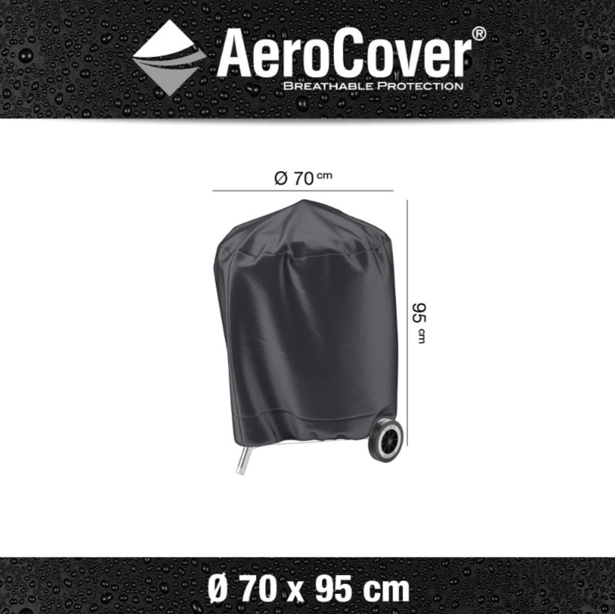 Aerocover Housse de protection pour Gril barbecue Ø70cm H:95cm