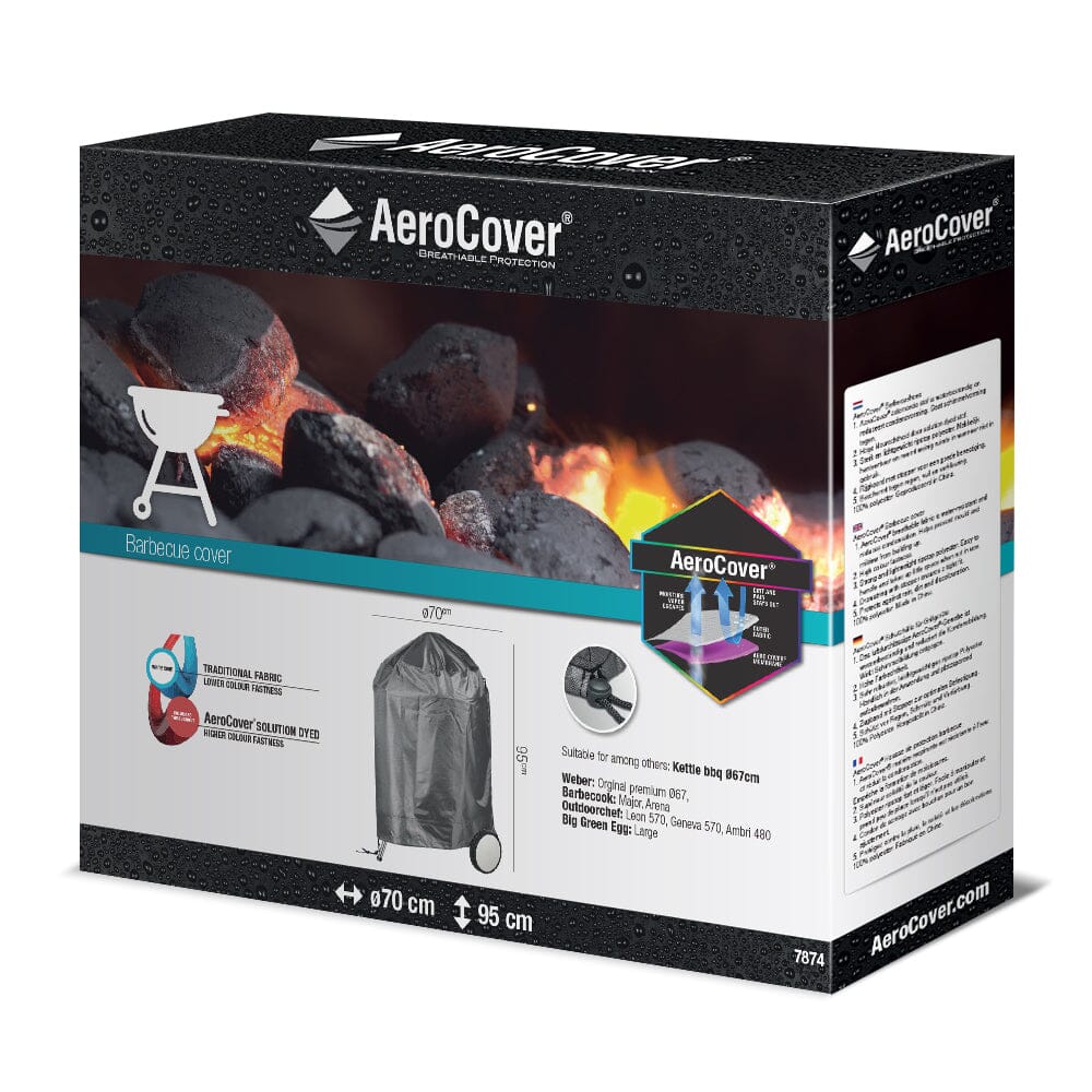 Aerocover Housse de protection pour Gril barbecue Ø70cm H:95cm
