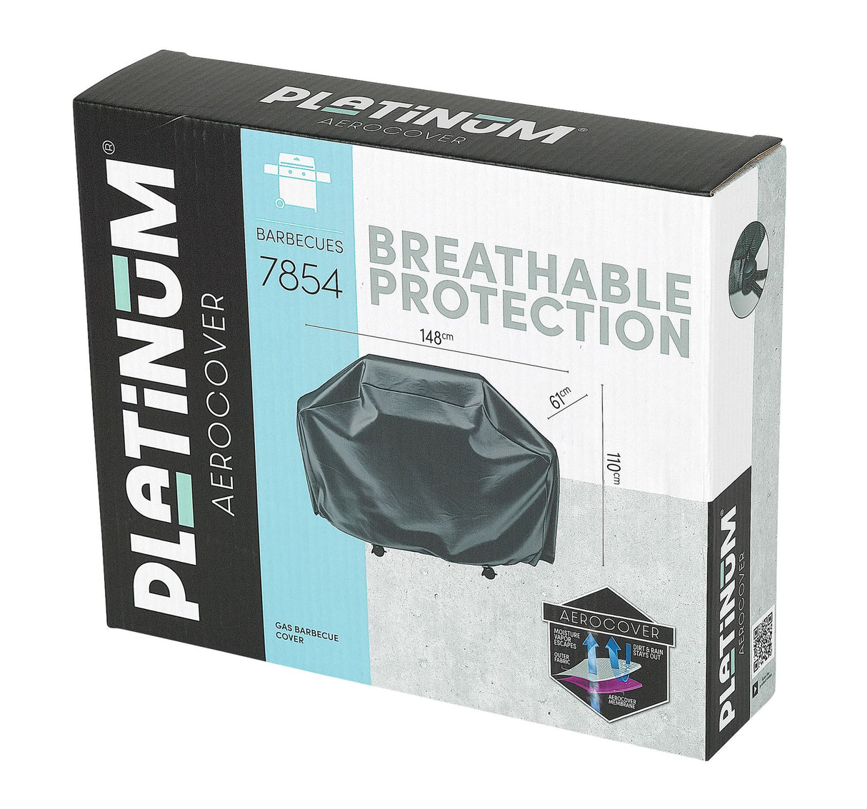 Aerocover Housse de protection pour Gril barbecue taille L 148x61cm H:110cm