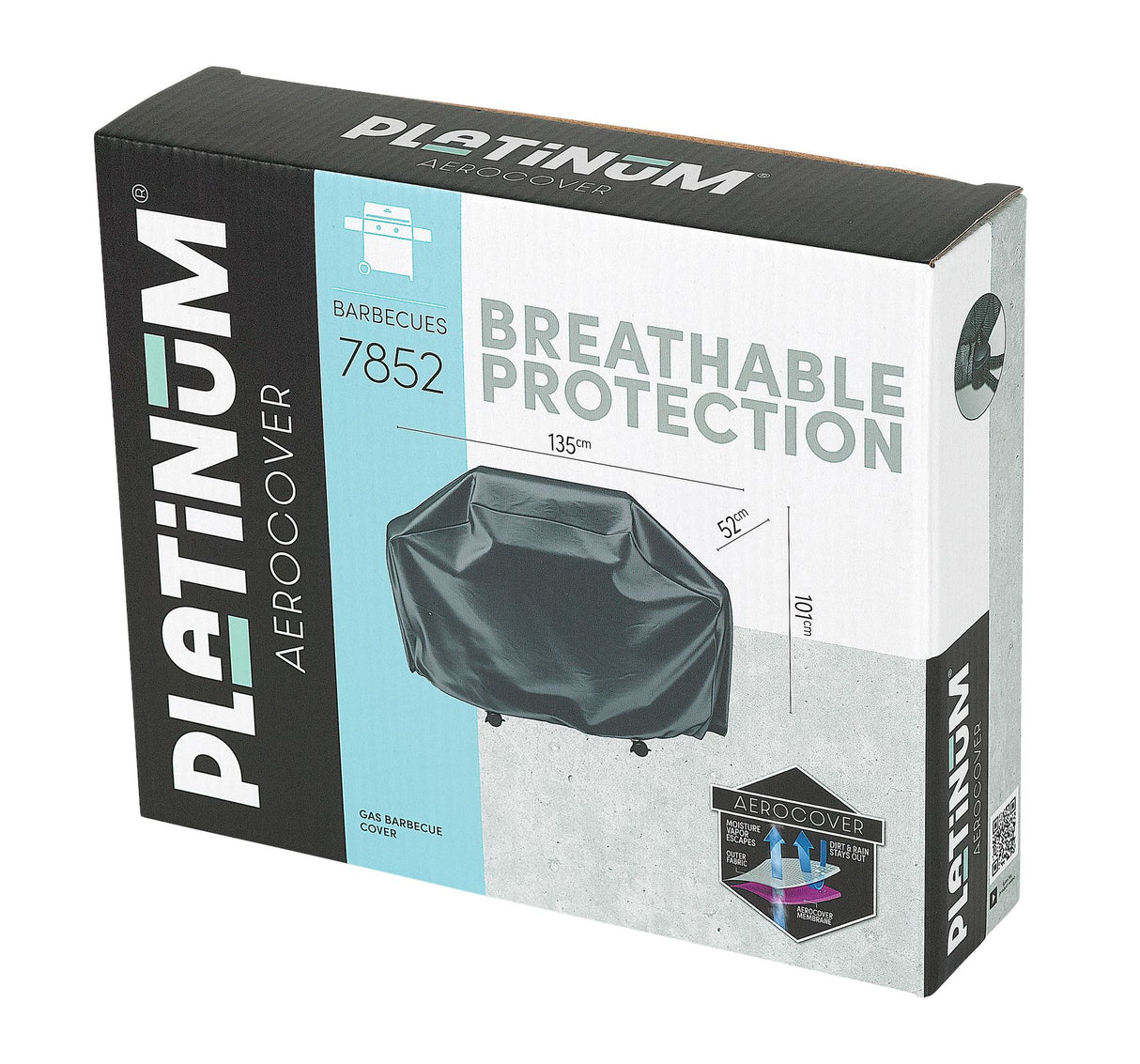 Aerocover Housse de protection pour Gril barbecue taille M, 135x52cm H:101cm