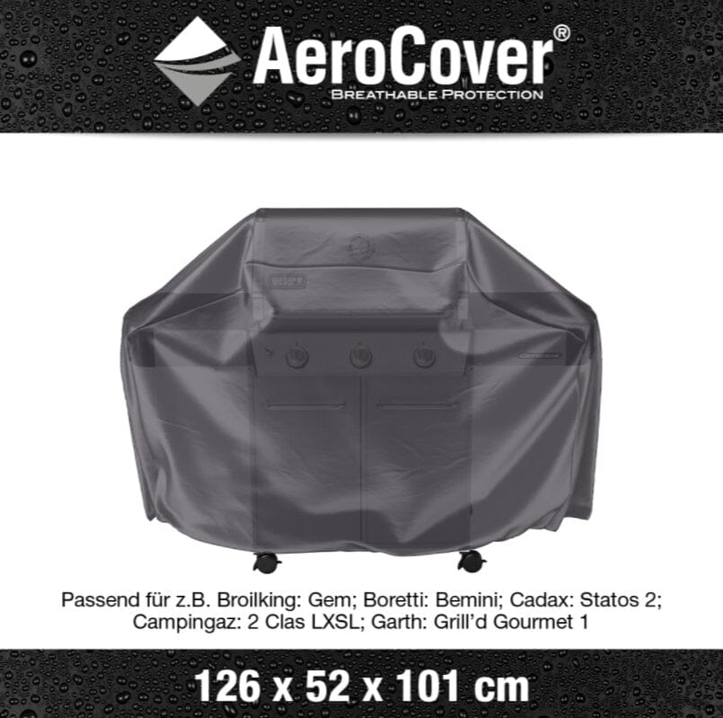 Aerocover Housse de protection pour Gril barbecue taille S 126x52cm H:101cm