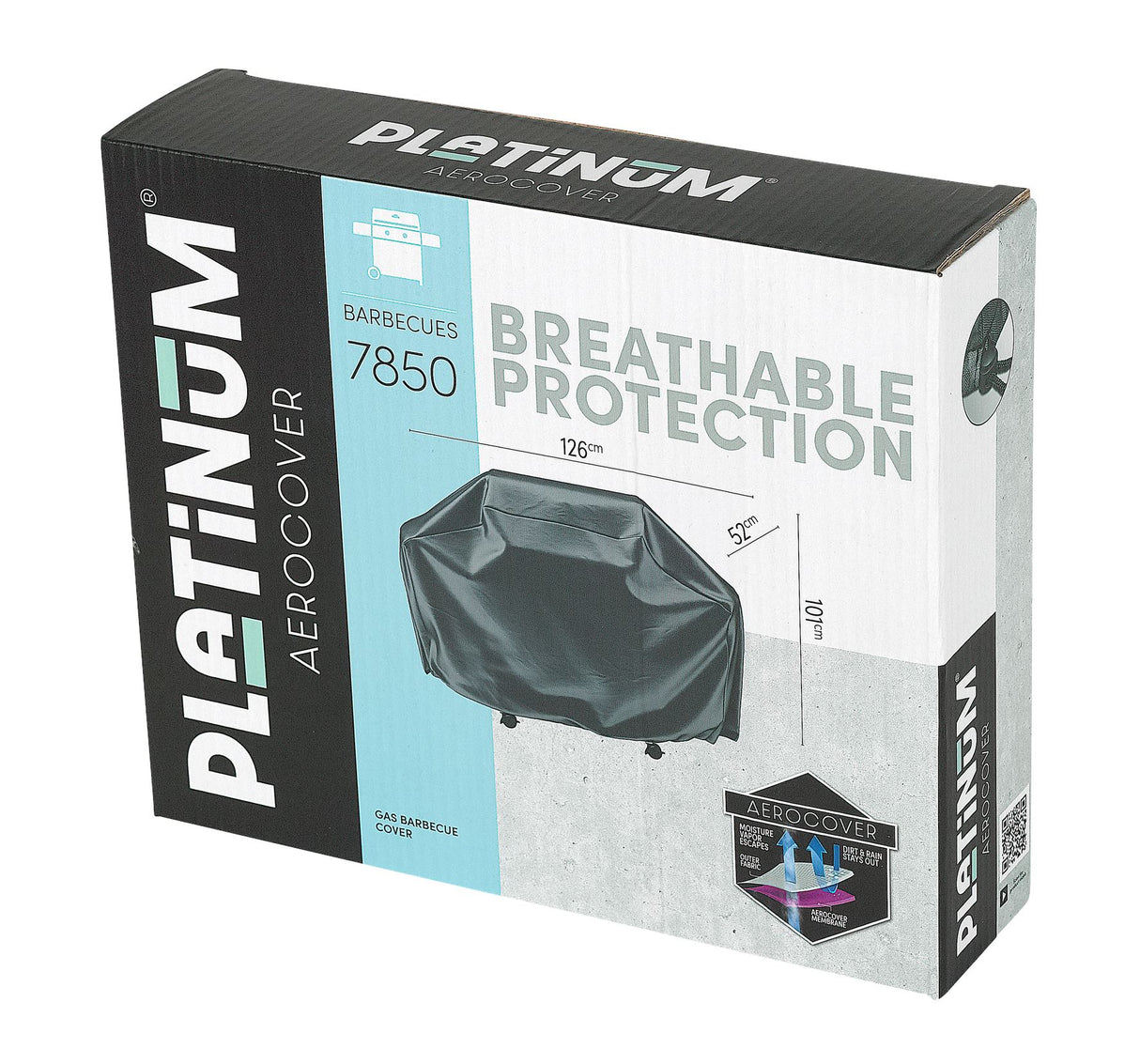 Aerocover Housse de protection pour Gril barbecue taille S 126x52cm H:110cm