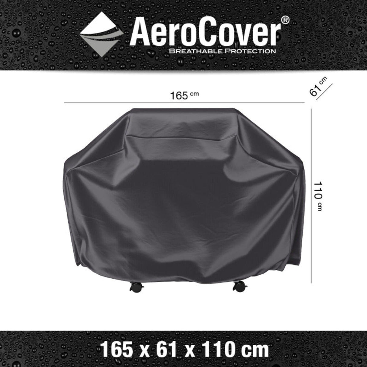 Aerocover Housse de protection pour Gril barbecue taille XL 165x51cm H:110cm