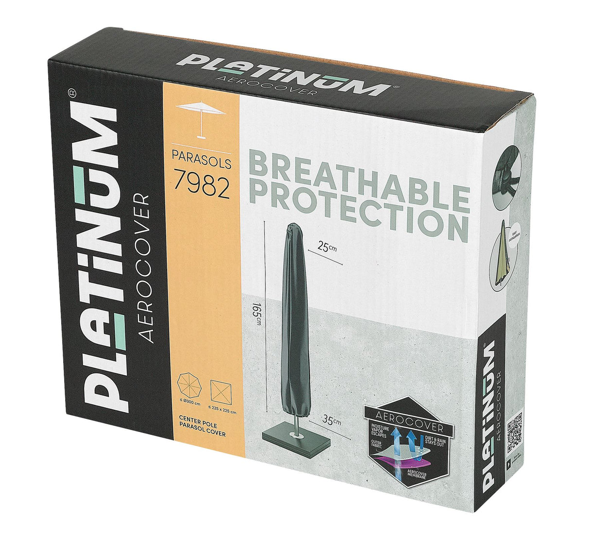 Aerocover Housse de protection pour Parasol 165x25/35cm H:165cm