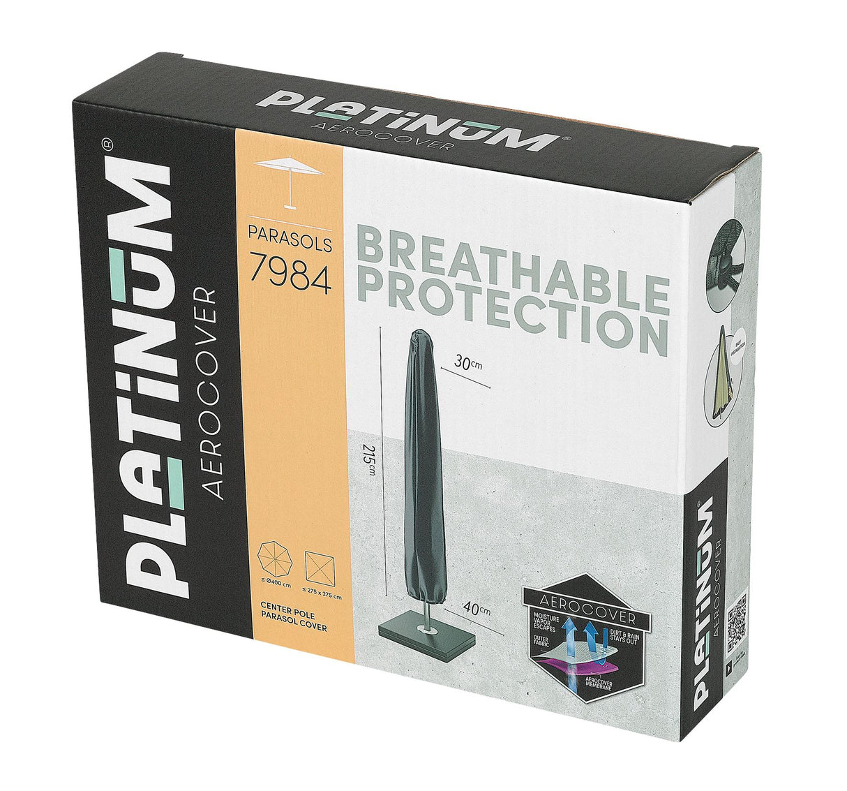Aerocover Housse de protection pour Parasol 215x30/40cm H:215cm