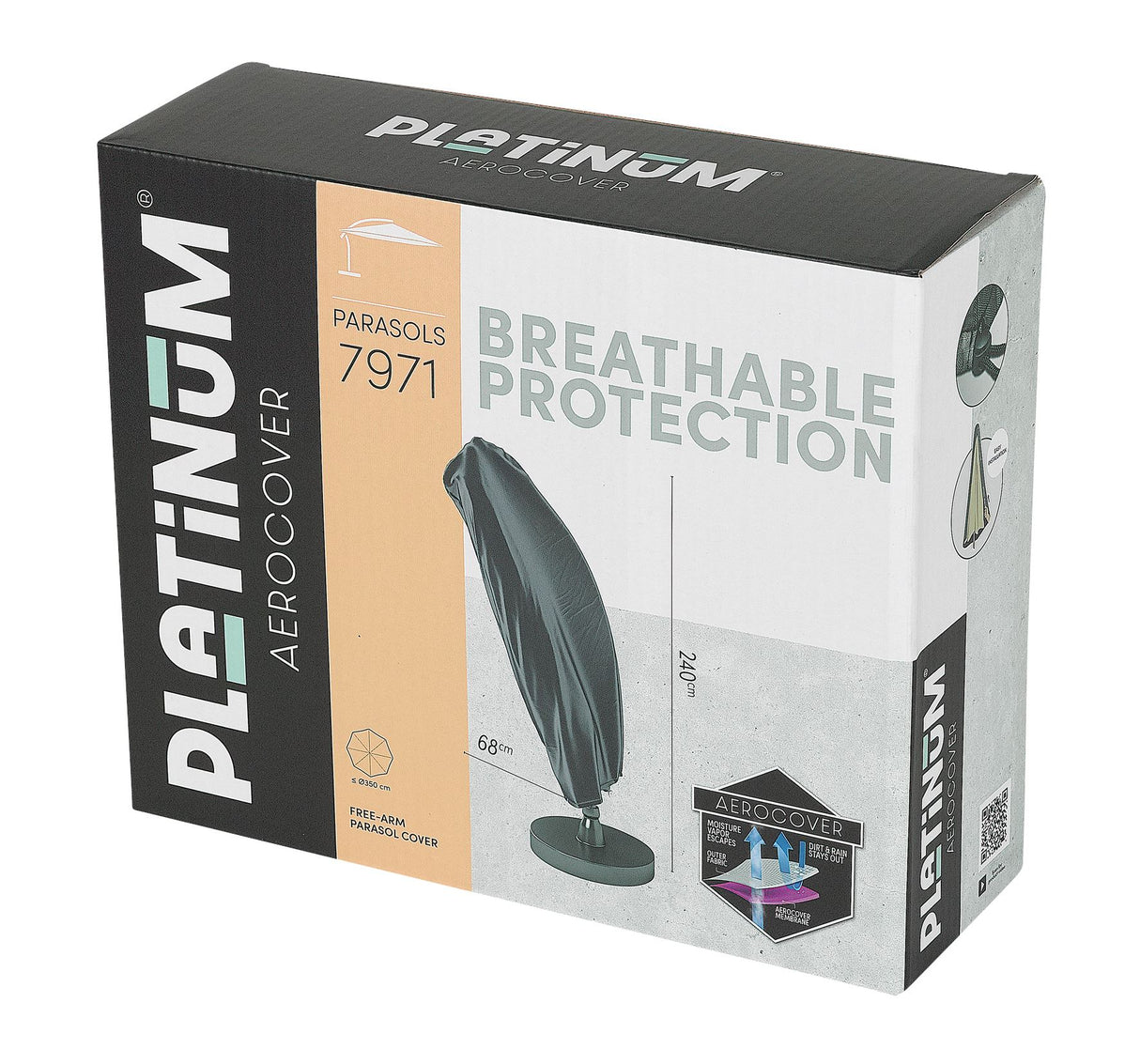 Aerocover Housse de protection pour Parasol 240x68cm H:240cm