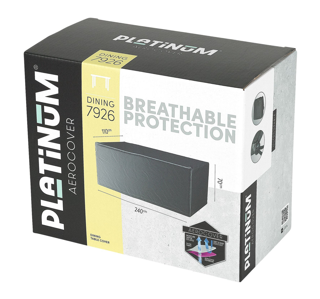 Aerocover Housse de protection pour Table 240x110cm H:70cm