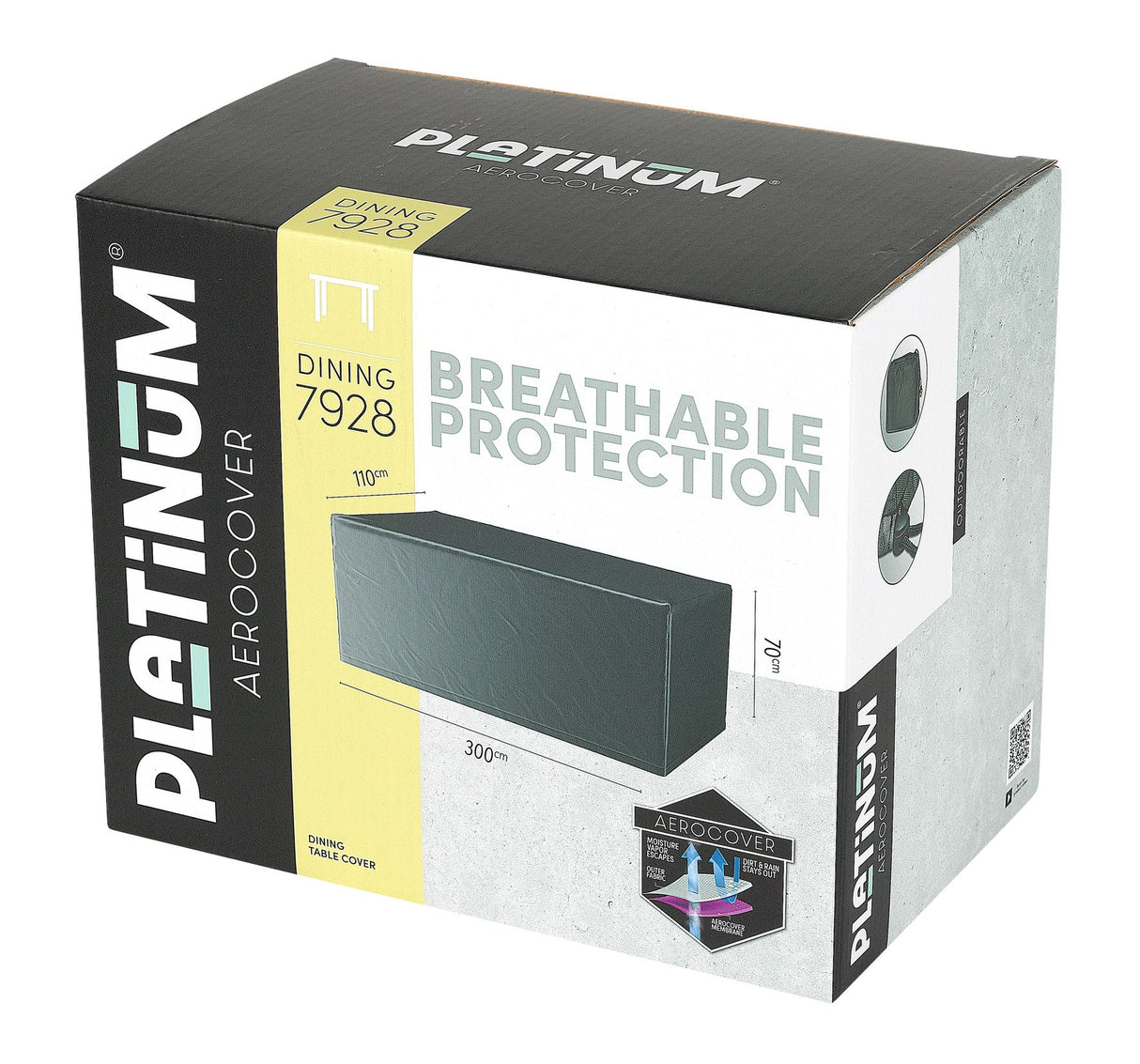 Aerocover Housse de protection pour Table 300x110cm H:70cm