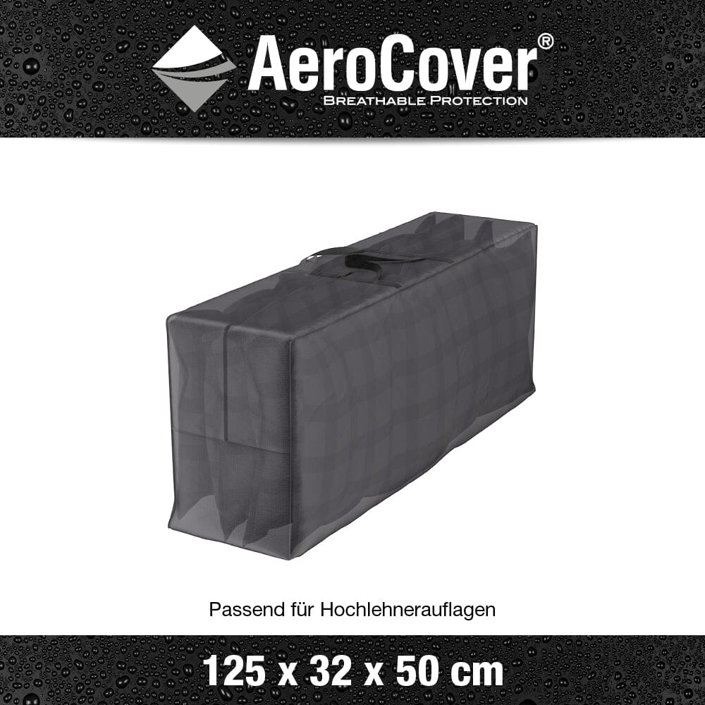 Aerocover Housse de protection Sac de transport pour coussins 125x32x50cm