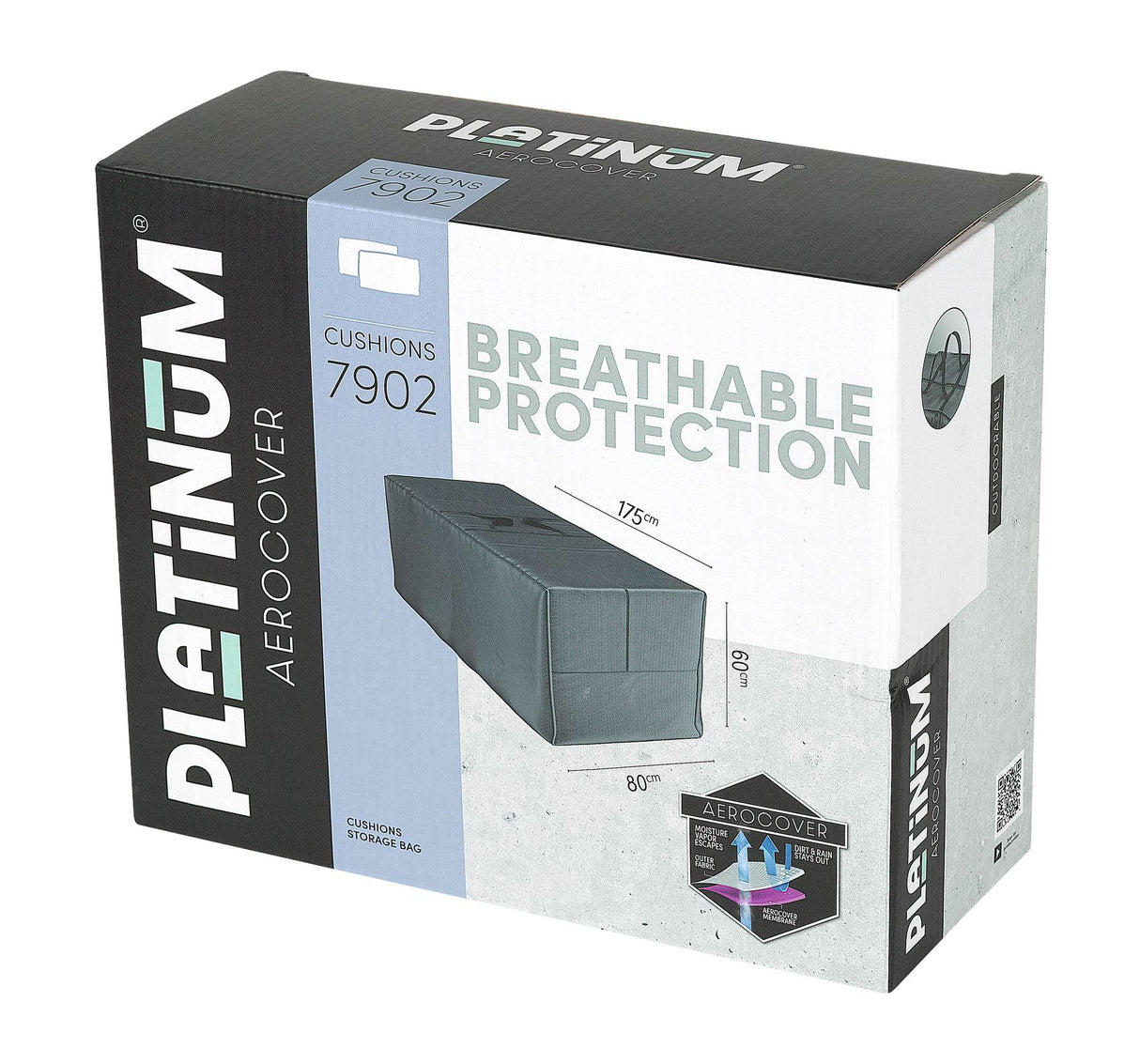 Aerocover Housse de protection sac de transport pour coussins 175x80x60cm