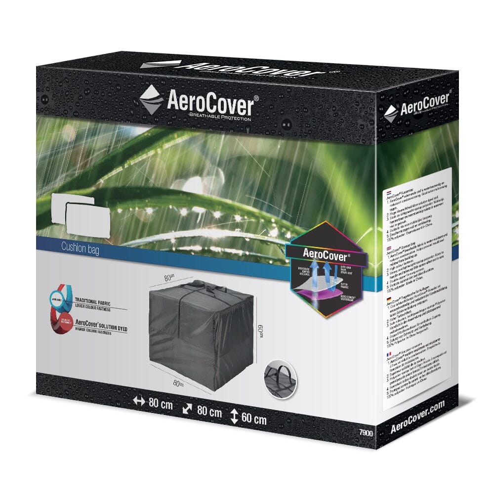 Aerocover Housse de protection sac transport coussins 80x80x60cm