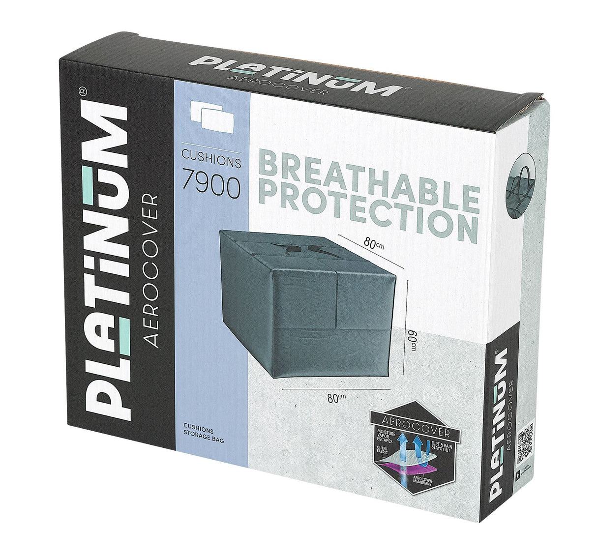 Aerocover Housse de protection sac transport coussins 80x80x60cm