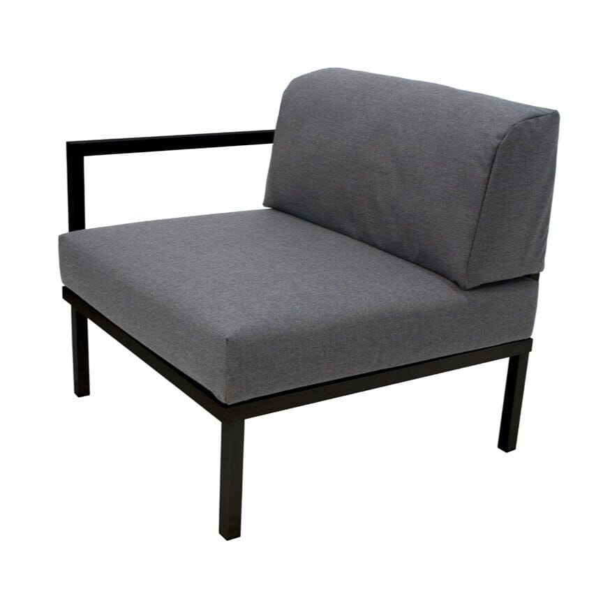 Arolla Module Final en inox Anthracite avec coussins laminés