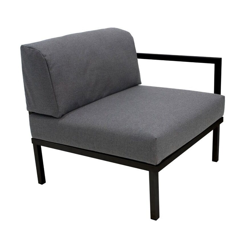 Arolla Module Final en inox Anthracite avec coussins laminés