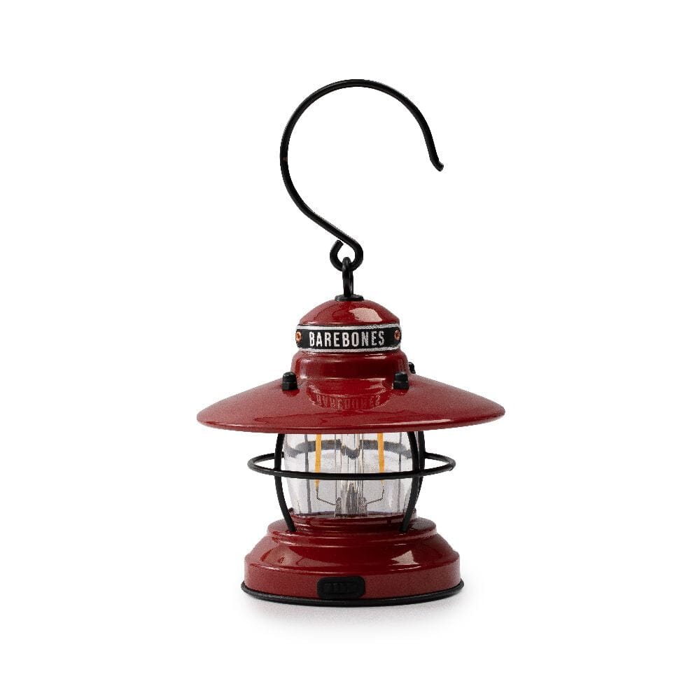 Barebones Edison Mini Lantern lampe sans fil à piles ou USB Red